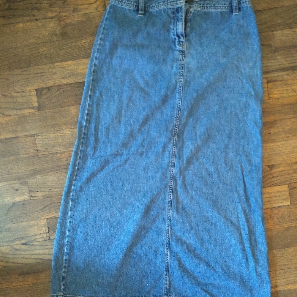 Long Jean skirt size 2